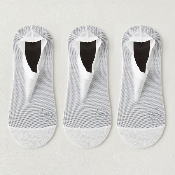 š„6-Pair Invisible Grip Socks Pack 𧦠ā Breathable Low-Cut Anti-Slip Sweat-Absorbing Design