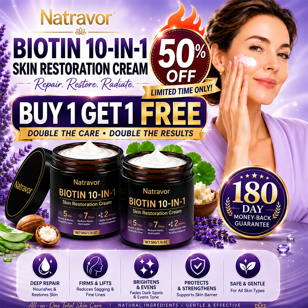 🔥Final 3 Hours 50% OFF - Natravor® Biotin 10-in-1 Skin Restoration Cream