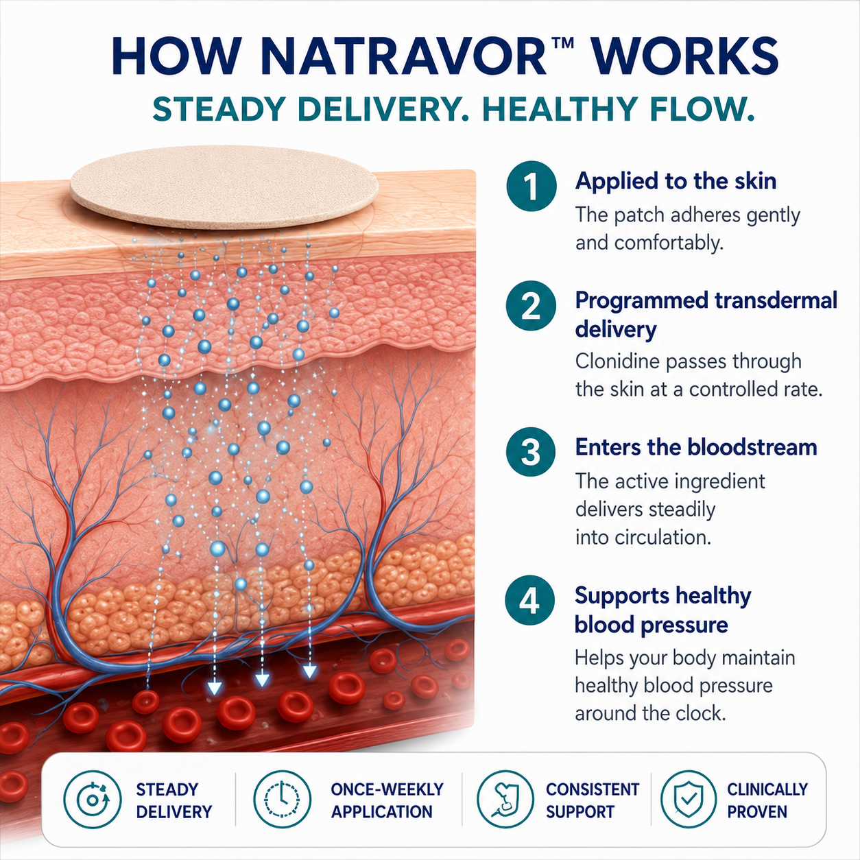NATRAVOR™ CLONIDINE TRANSDERMAL SYSTEM