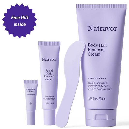 Natravor Hair Removal Cream Duo - Designed for Sensitive Skin