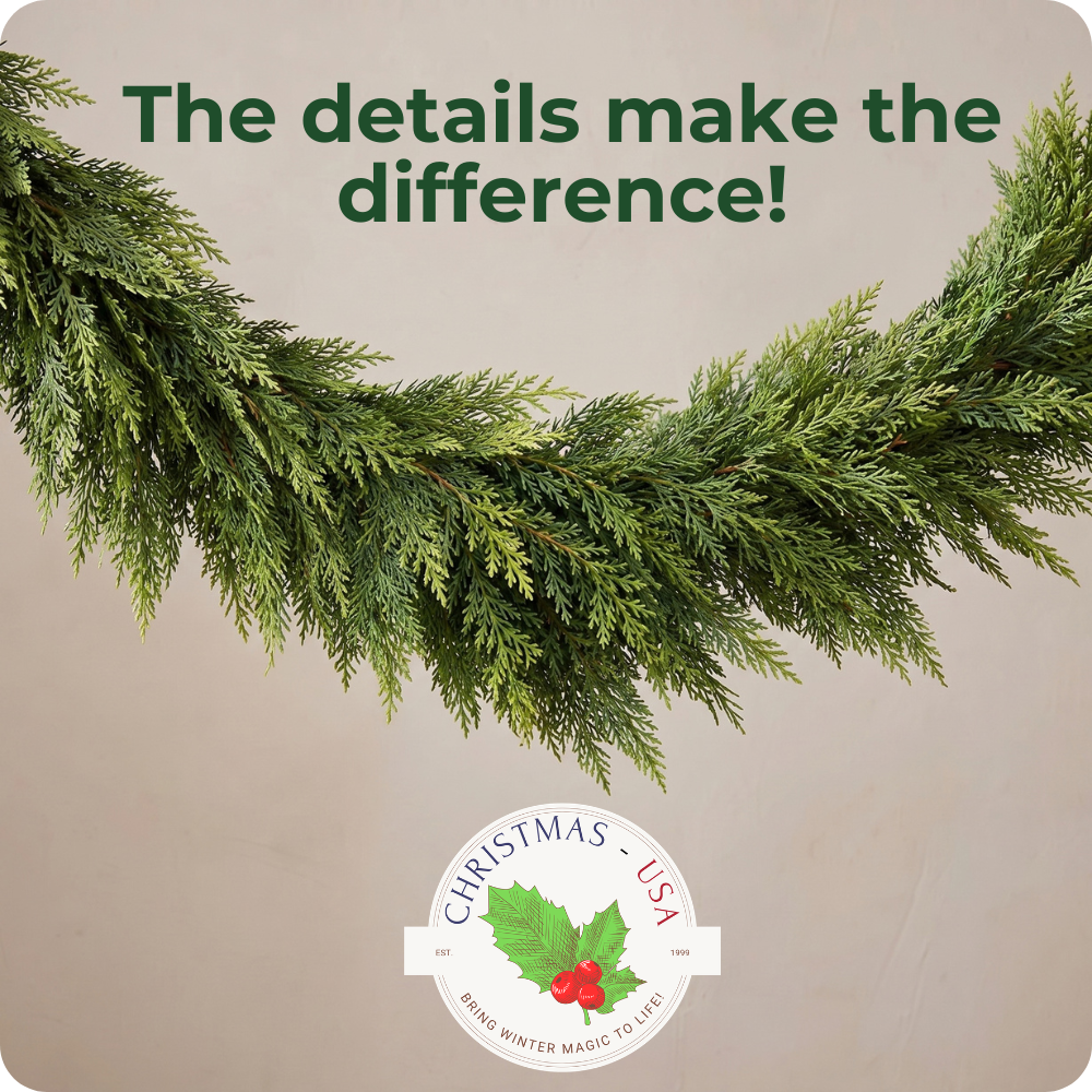 6 FT 2 Pcs Artificial Cedar Garlands