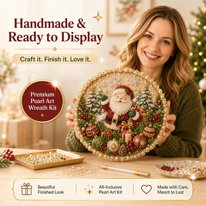 🔥Last Day 49% OFF - 🌸🌻🍂🎄 Four Seasons & Holiday Pearl Art Hanging Wreath Kit ✨(📦Buy 2 Free Shipping)