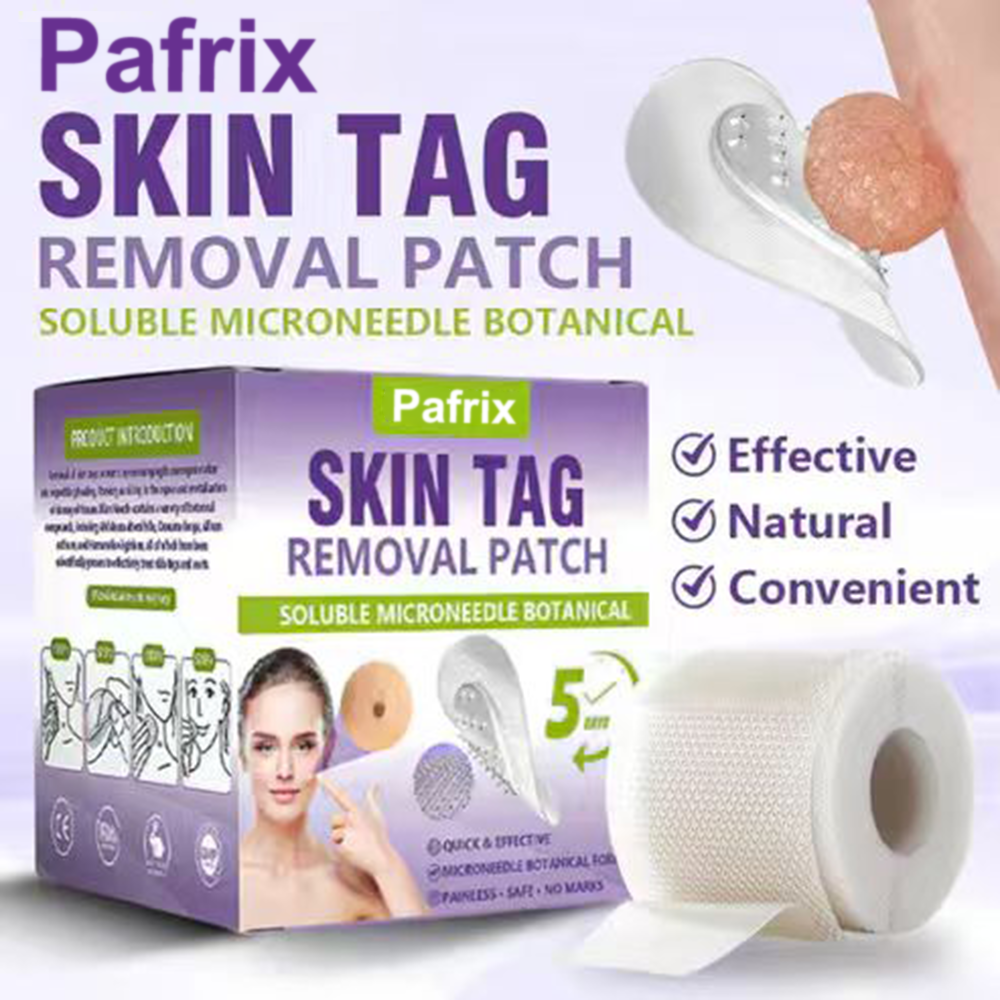 Pafrix® Soluble Microneedle Botanical Skin Tag Removal Patch