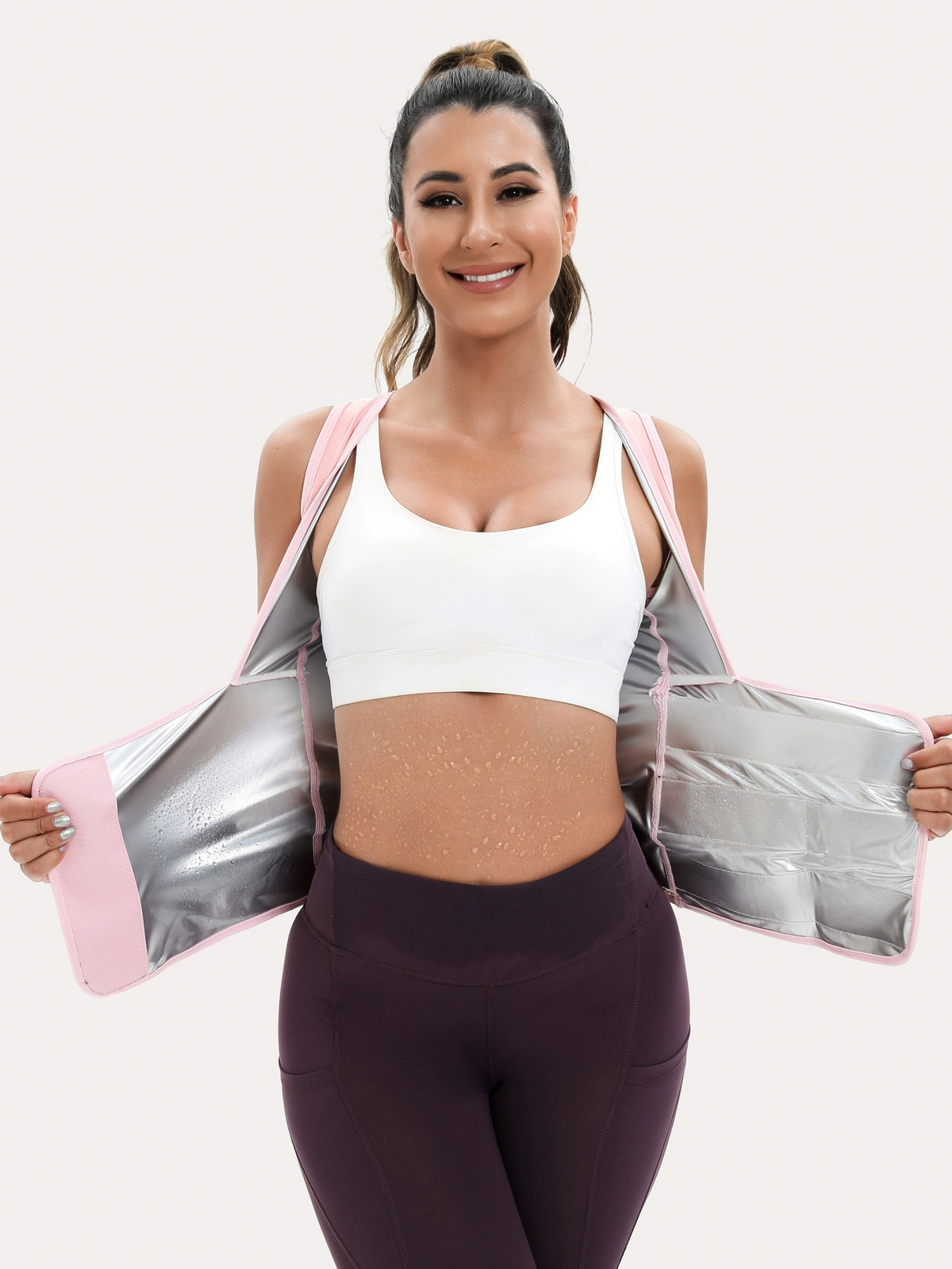 🔥 Fitness Deal – Women's Zip-Up Sculpting Vest 💪 Snug Support & Flexible Comfort for Gym, Running & Training 🏃‍♀️