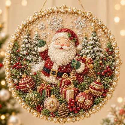 🔥Last Day 49% OFF - 🌸🌻🍂🎄 Four Seasons & Holiday Pearl Art Hanging Wreath Kit ✨(📦Buy 2 Free Shipping)