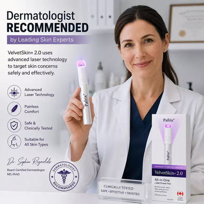 🔥 NEW 2026 GEN 2 Update☂Pafrix® VelvetSkin+ Photorejuvenation2.0 ⚔️All-in-One Laser Eraser Pen🖊️ (🔬Powered by Photorejuvenation – effectively removes moles, warts, skin tags, pigmentation spots, and other skin imperfections)