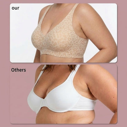 🏆LAST DAY SALE 57% OFF 🔥Super Firming Leopard Print Jelly  Bra | Women Wirefree Bras 👍No More Sagging Breasts