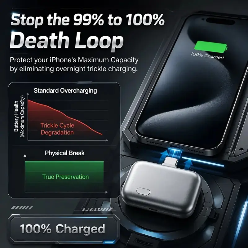 ⚡ 50% OFF – Smart Auto Cut USB-C Charging Adapter 🔋 Full Battery Auto Disconnect