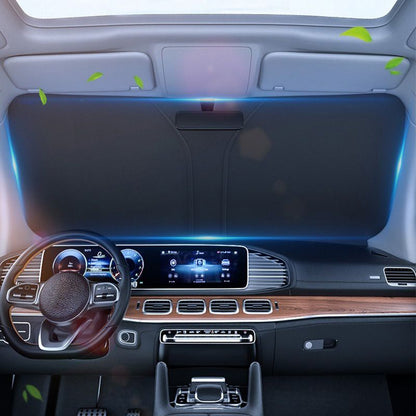 Universal Foldable Windshield Sun Shade🏖️ Foldable 4-Layer Reflective Anti-Ultraviolet Cover, UV-Blocking Front Window Blocker with Enhanced Cooling Tech, Car Accessories for Sedans & Hatchbacks, Accessories For Car