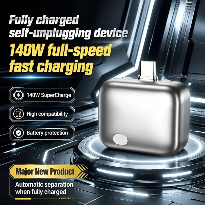 ⚡ 50% OFF – Smart Auto Cut USB-C Charging Adapter 🔋 Full Battery Auto Disconnect