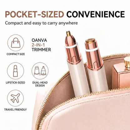 🔥Final 3 Hours: 60% OFF NATRAVOR SmoothTouch 2-in-1 Facial & Brow Trimmer-Rechargeable Precision Hair Remover for Face, Lips & Eyebrows