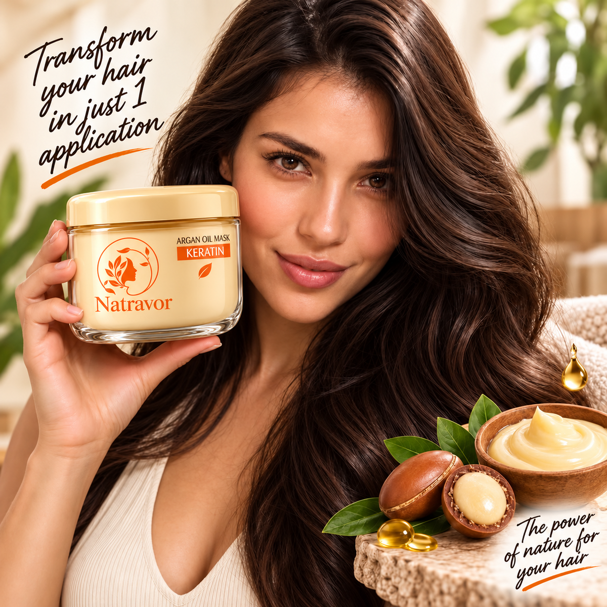 Collagen Repair Hair Mask for Dry Damaged Hair