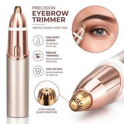 🔥Final 3 Hours: 60% OFF NATRAVOR SmoothTouch 2-in-1 Facial & Brow Trimmer-Rechargeable Precision Hair Remover for Face, Lips & Eyebrows