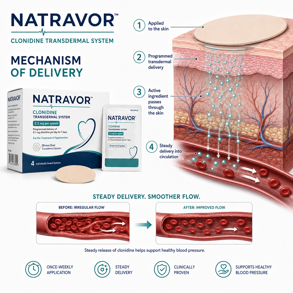 NATRAVOR™ CLONIDINE TRANSDERMAL SYSTEM