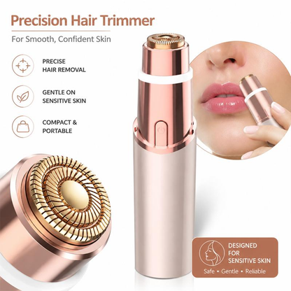 🔥Final 3 Hours: 60% OFF NATRAVOR SmoothTouch 2-in-1 Facial & Brow Trimmer-Rechargeable Precision Hair Remover for Face, Lips & Eyebrows