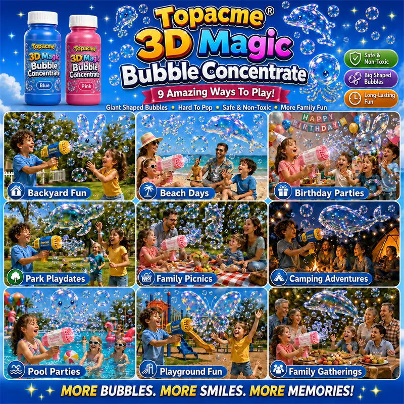Natravor® Super 3D Magic Bubble Concentrate —— Animal & Ocean Fantasy Theme
