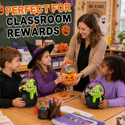💥Surprise 70% Off！🎃Halloween Plastic Goodie Bags👻