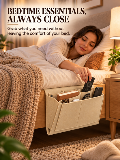🔥 55% OFF Bedside Hanging Organizer – Keep Essentials Within Reach