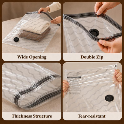 [2026 Upgraded]NATRAVOR Cordless Travel Vacuum Bag SetVacuum Bags for Travel withRechargeable air Pump