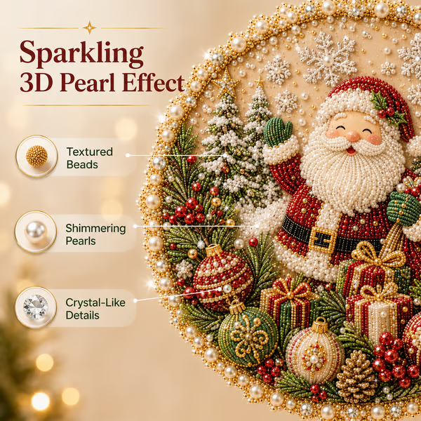 🔥Last Day 49% OFF - 🌸🌻🍂🎄 Four Seasons & Holiday Pearl Art Hanging Wreath Kit ✨(📦Buy 2 Free Shipping)