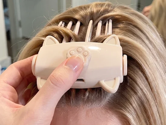 Clip hair at the root