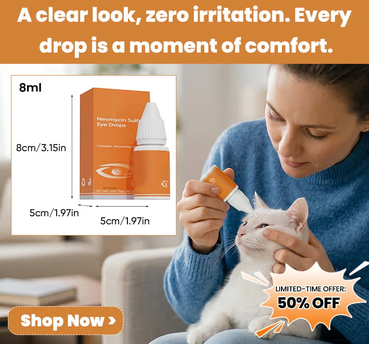 🐾 50% OFF Limited Time | Pet Eye Drops – Helps Relieve Redness, Irritation & Eye Discomfort
