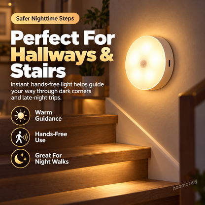 💡 Smart Motion Sensor LED Light – Rechargeable Magnetic Night Light with Automatic On/Off