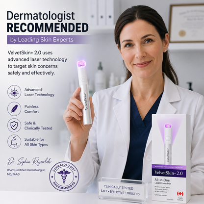 🔥 NEW 2026 GEN 2 Update☂Pafrix® VelvetSkin+ Photorejuvenation2.0 ⚔️All-in-One Laser Eraser Pen🖊️ (🔬Powered by Photorejuvenation – effectively removes moles, warts, skin tags, pigmentation spots, and other skin imperfections)