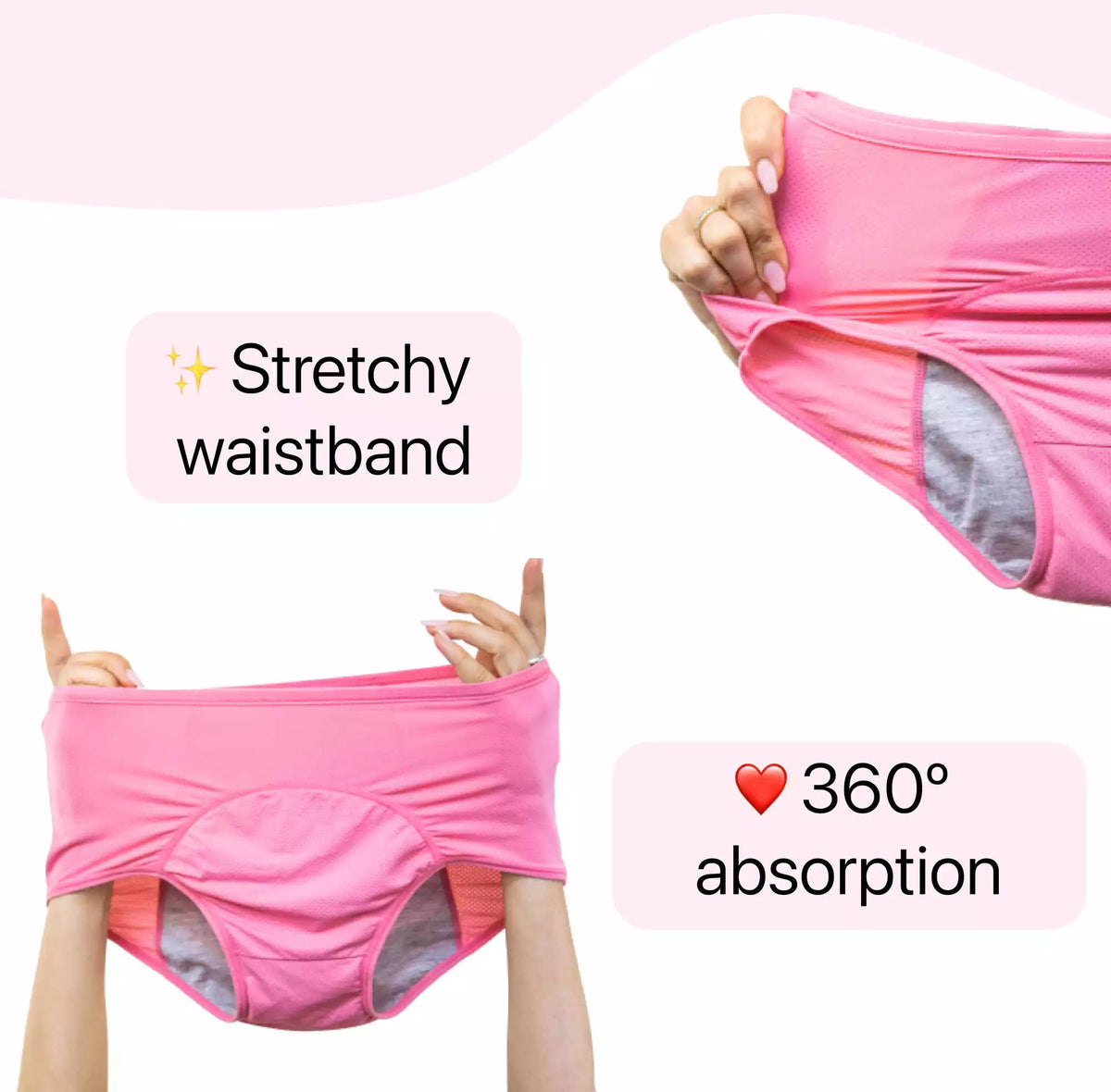 ⏳Last Day-Buy 1 Get 2 Free!!🔥2026 Best-Selling🏆 High-Waist Leak-Proof Panties ✨Butter-soft, ultra-stretchy & discreetly protective 🍃