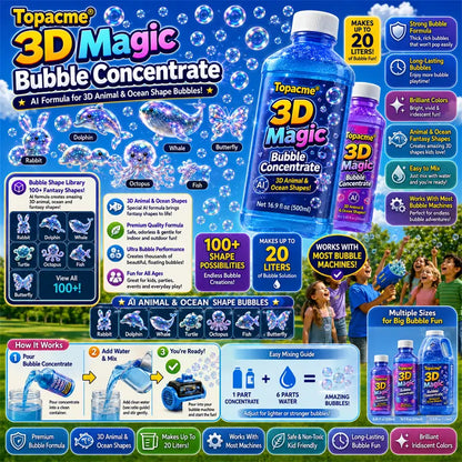 Natravor® Super 3D Magic Bubble Concentrate —— Animal & Ocean Fantasy Theme