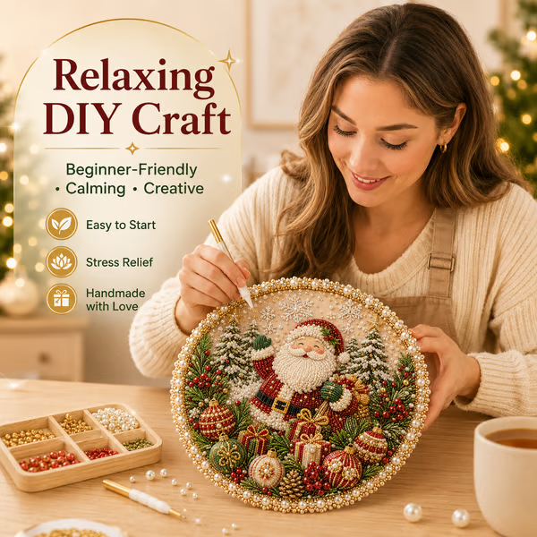 🔥Last Day 49% OFF - 🌸🌻🍂🎄 Four Seasons & Holiday Pearl Art Hanging Wreath Kit ✨(📦Buy 2 Free Shipping)