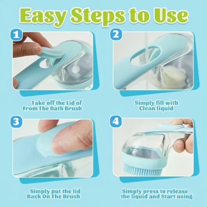 2026 New Universal 2-in-1 Pet Bath & Grooming Deshedding Brush with Built-in Soap Dispenser