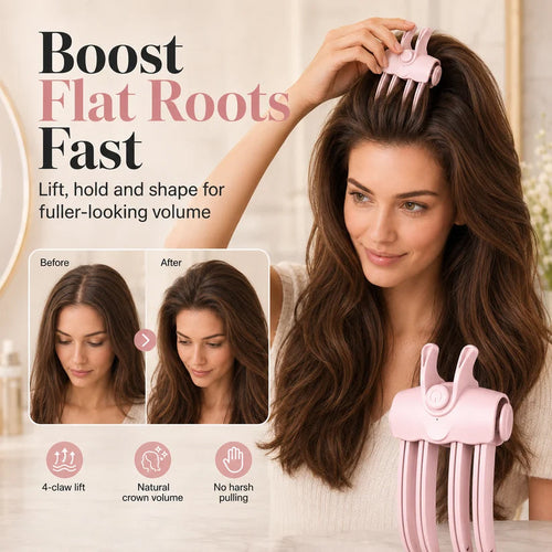 ✨ Cordless Heated Root Lift Clip – Volumizing Hair Styling Tool