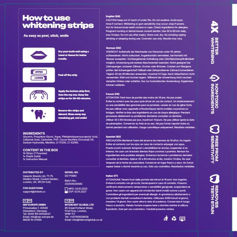 Dr.Purple™ Teeth Whitening Strips