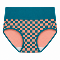 Teal Coral Check