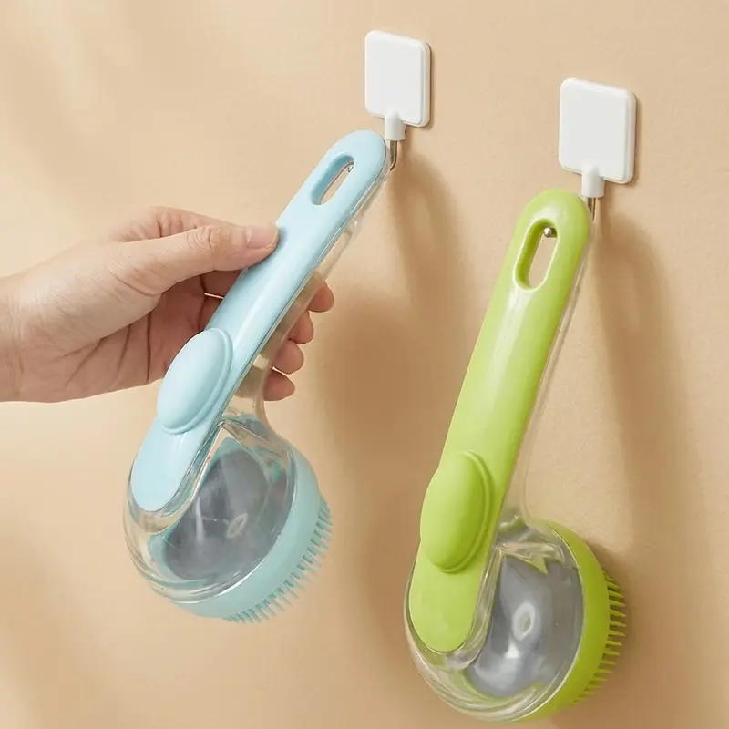2026 New Universal 2-in-1 Pet Bath & Grooming Deshedding Brush with Built-in Soap Dispenser