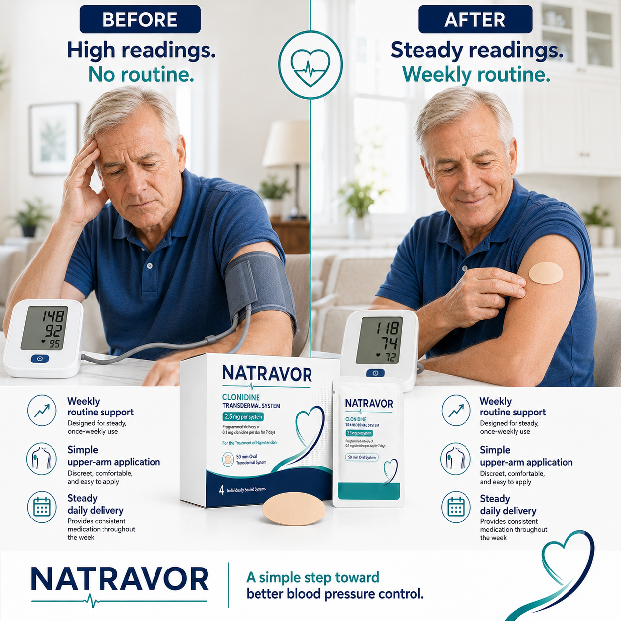 NATRAVOR™ CLONIDINE TRANSDERMAL SYSTEM