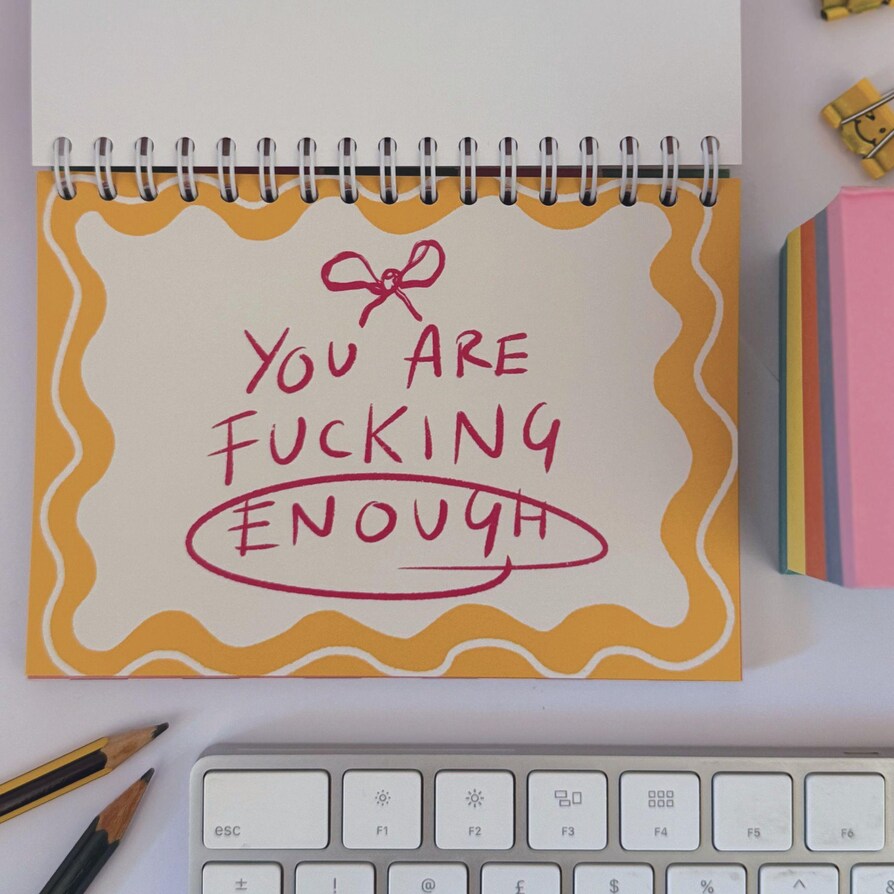 Sweary Affirmation Desk Flip Chart Desk Pad Book