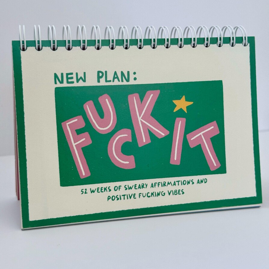 Sweary Affirmation Desk Flip Chart Desk Pad Book