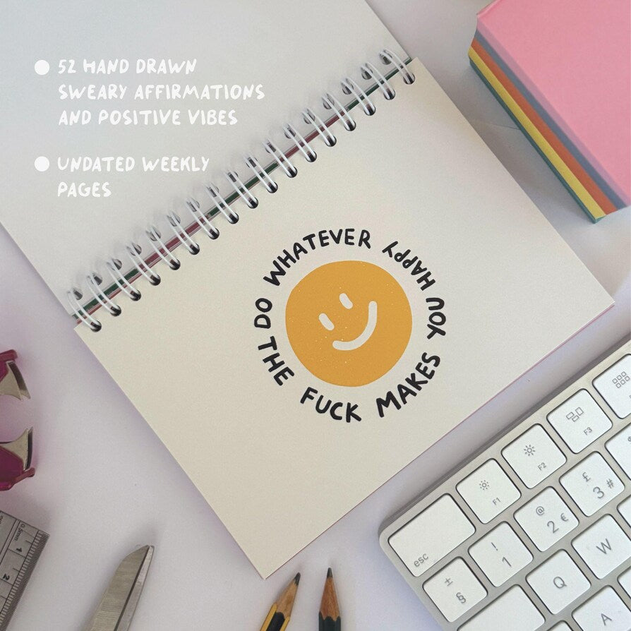 Sweary Affirmation Desk Flip Chart Desk Pad Book
