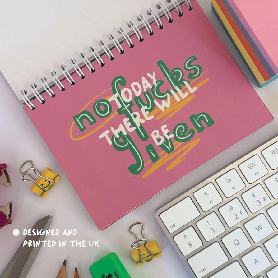 Sweary Affirmation Desk Flip Chart Desk Pad Book