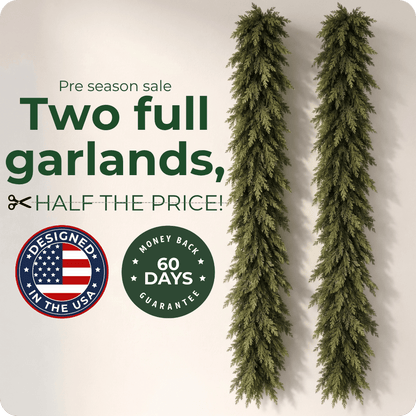 6 FT 2 Pcs Artificial Cedar Garlands