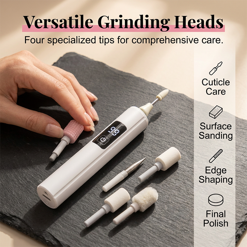 🔥55% OFF Professional Electric Nail Drill Machine, Portable Electric Nail Polisher with 4 Nail Drill Bits