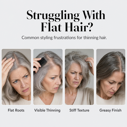 🍑 Volumizing Hair Styling Spray (90ml) – Natural Root Lift & Peach Scent ✨